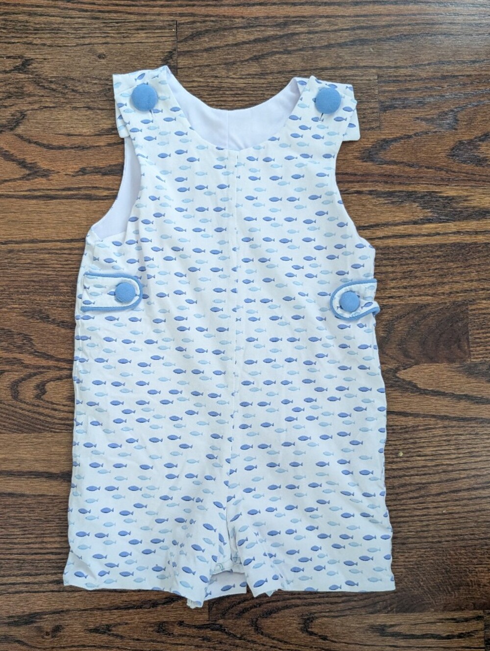 Baby Boys Fish Jon Jon 24 Months Three Sisters Boutique Comfy Blue White Fish